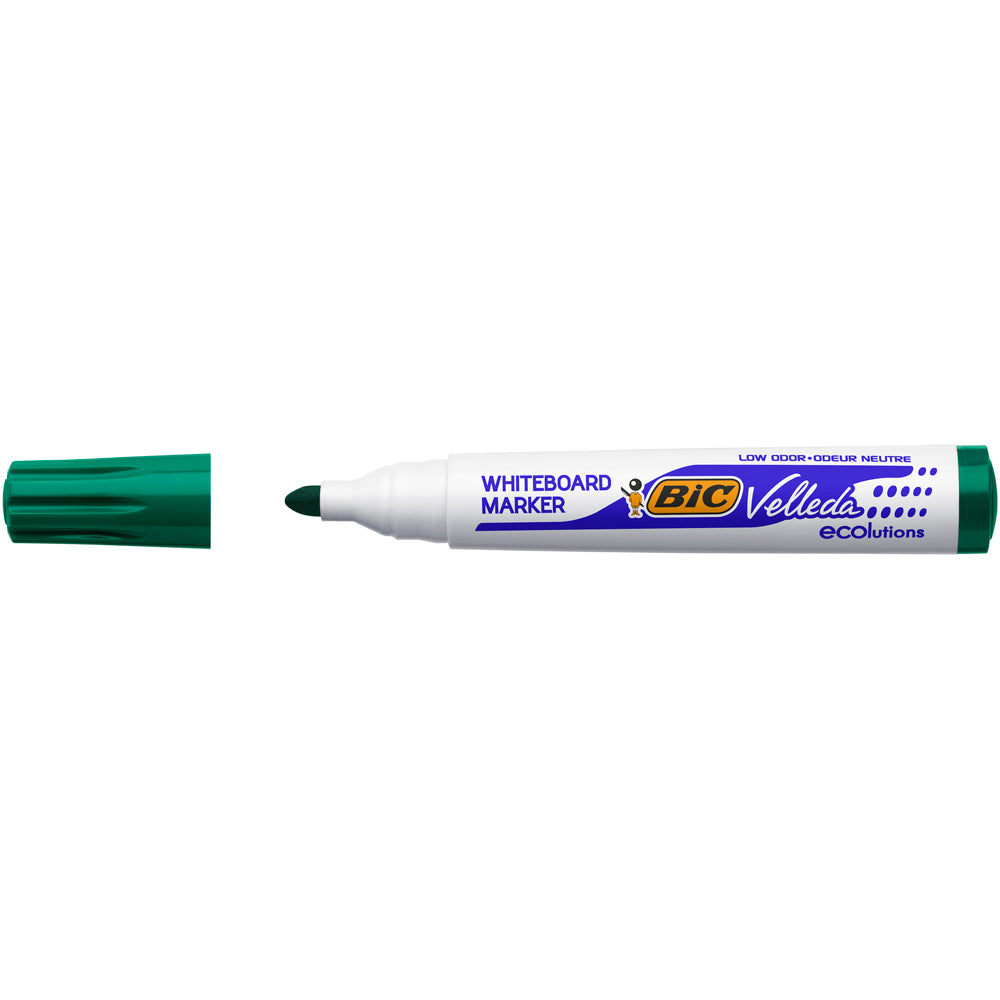 Marker pentru tabla Bic Eco Velleda 1701, varf rotund 2 mm, verde, 12 bucati/cutie Marker pentru tabla Bic Eco Velleda 1701, varf rotund 2 mm, verde, 12 bucati/cutie